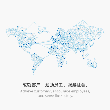 成就客戶(hù)、勉勵(lì)員工、服務(wù)社會(huì)。